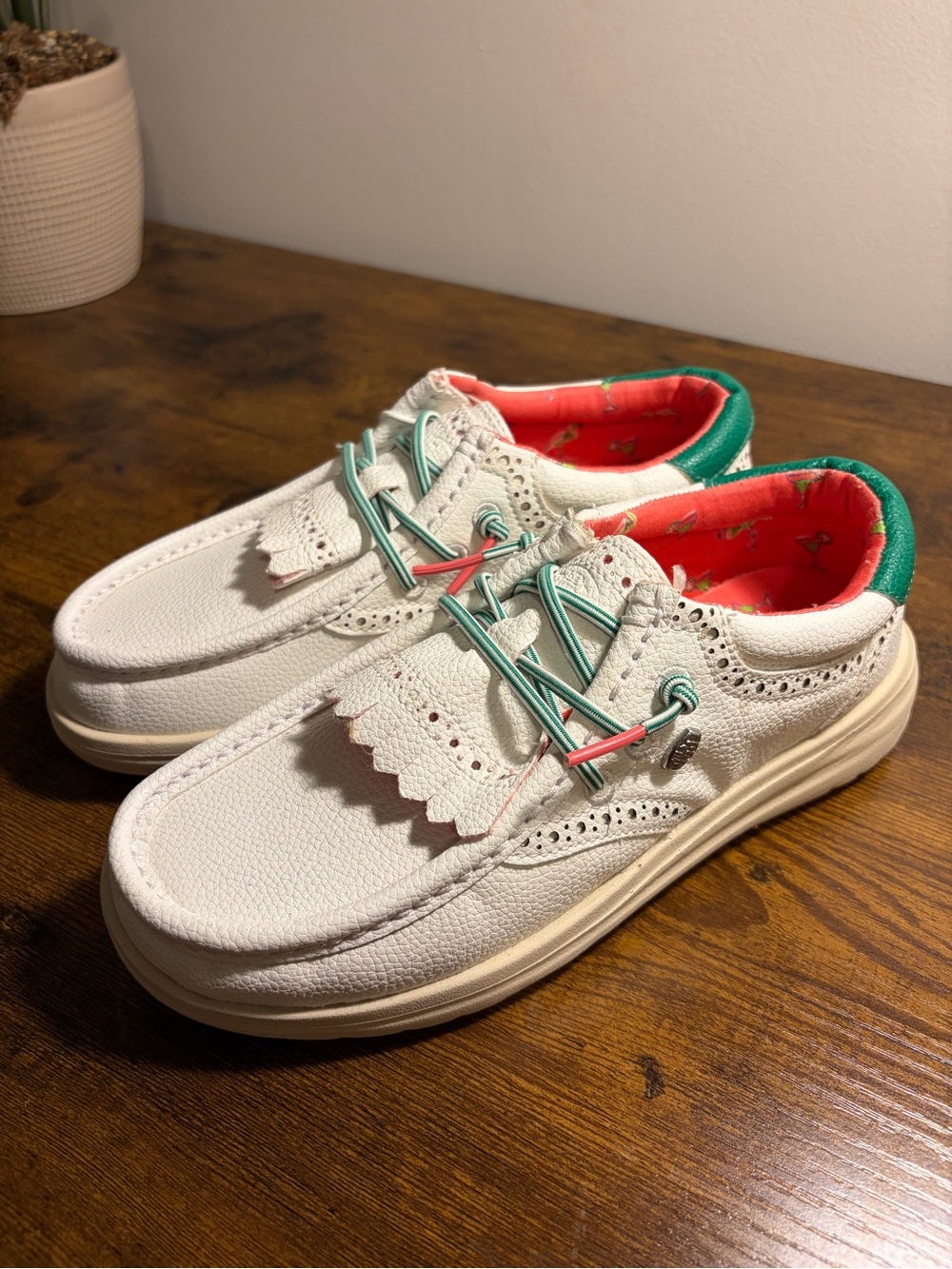 HEYDUDE Wendy Golf Classic Slip-on Sneaker Shoes with Decorative Kiltie - 5